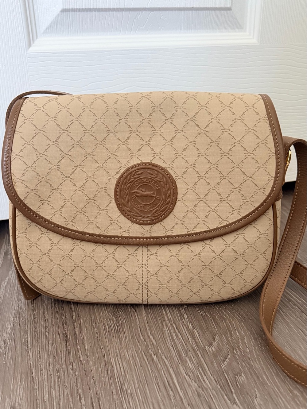 Vintage Longchamp pony print Crossbody Bag
